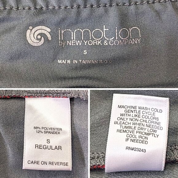 Vtg Y2K New York & Co InMotion Gray & Red Trim 2-pc Mock Neck Tracksuit Set Sz S - Picture 4 of 7